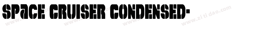 Space Cruiser Condensed字体转换